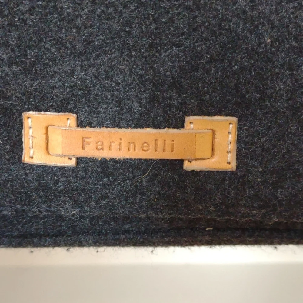 Felt Shoulder Bag Farinelli Gray Tan